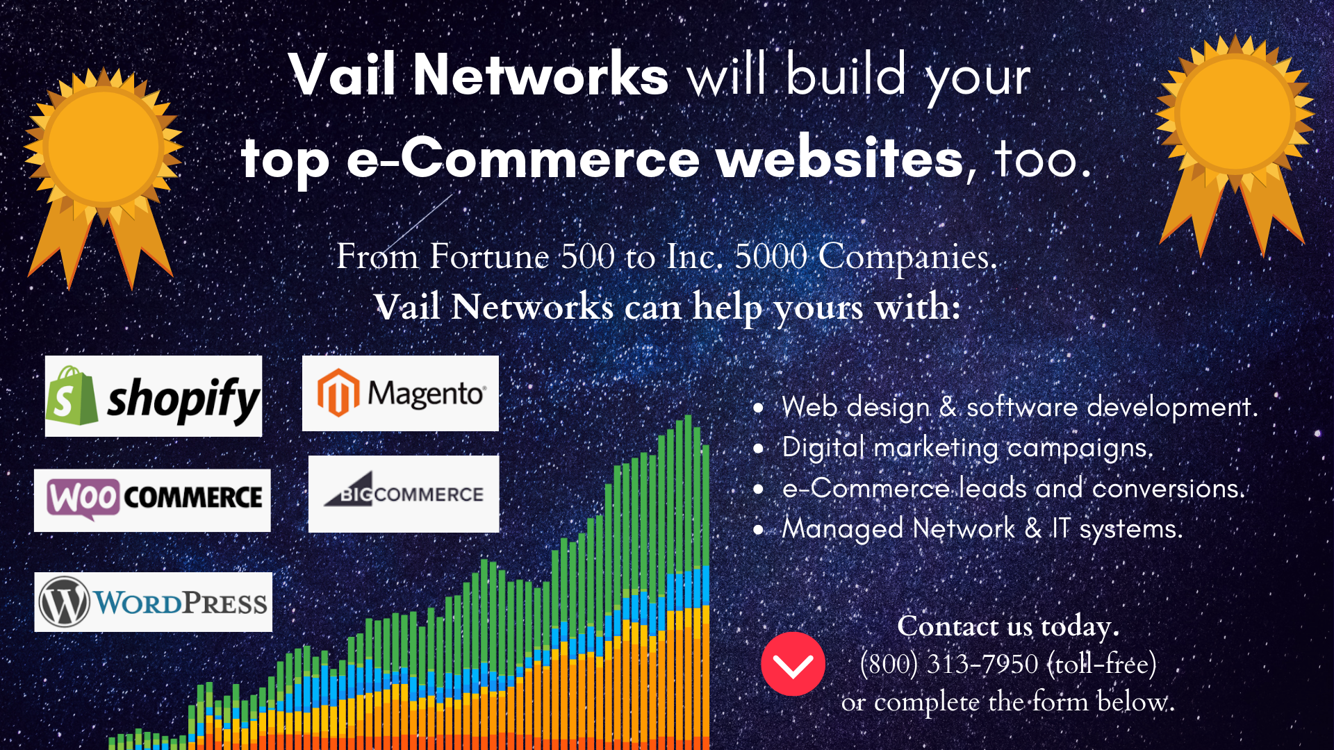Company to help build, design, and launch e-commerce websites: vailnetworks.com
