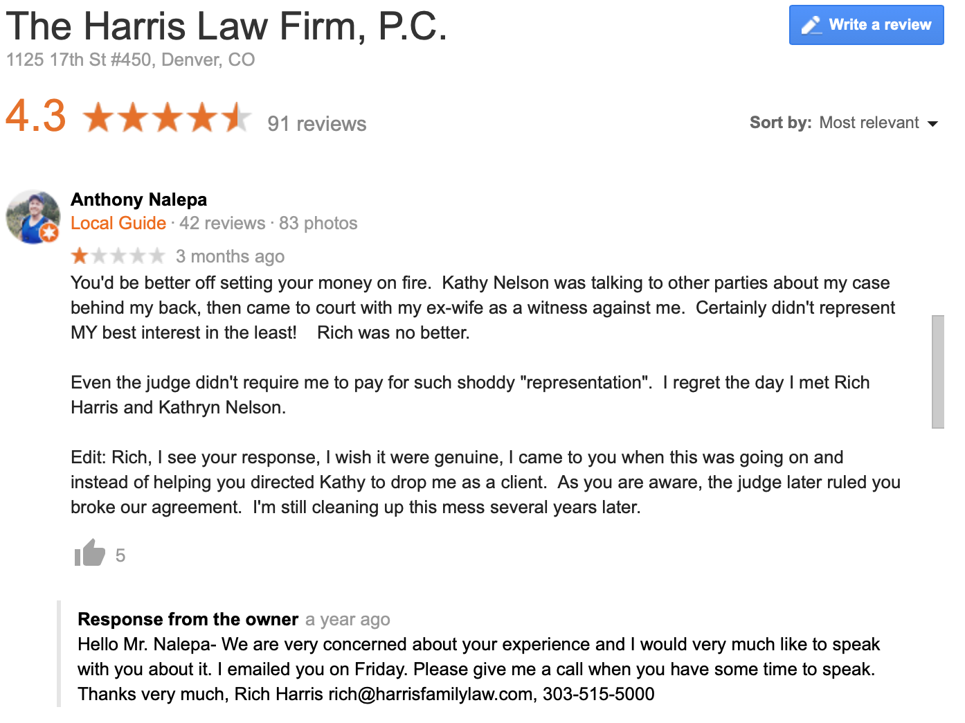 Law firm marketing and reputation management