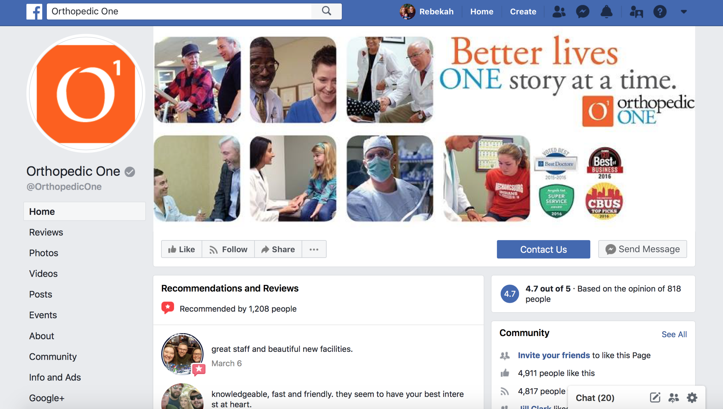 Orthopedic marketing ideas for facebook