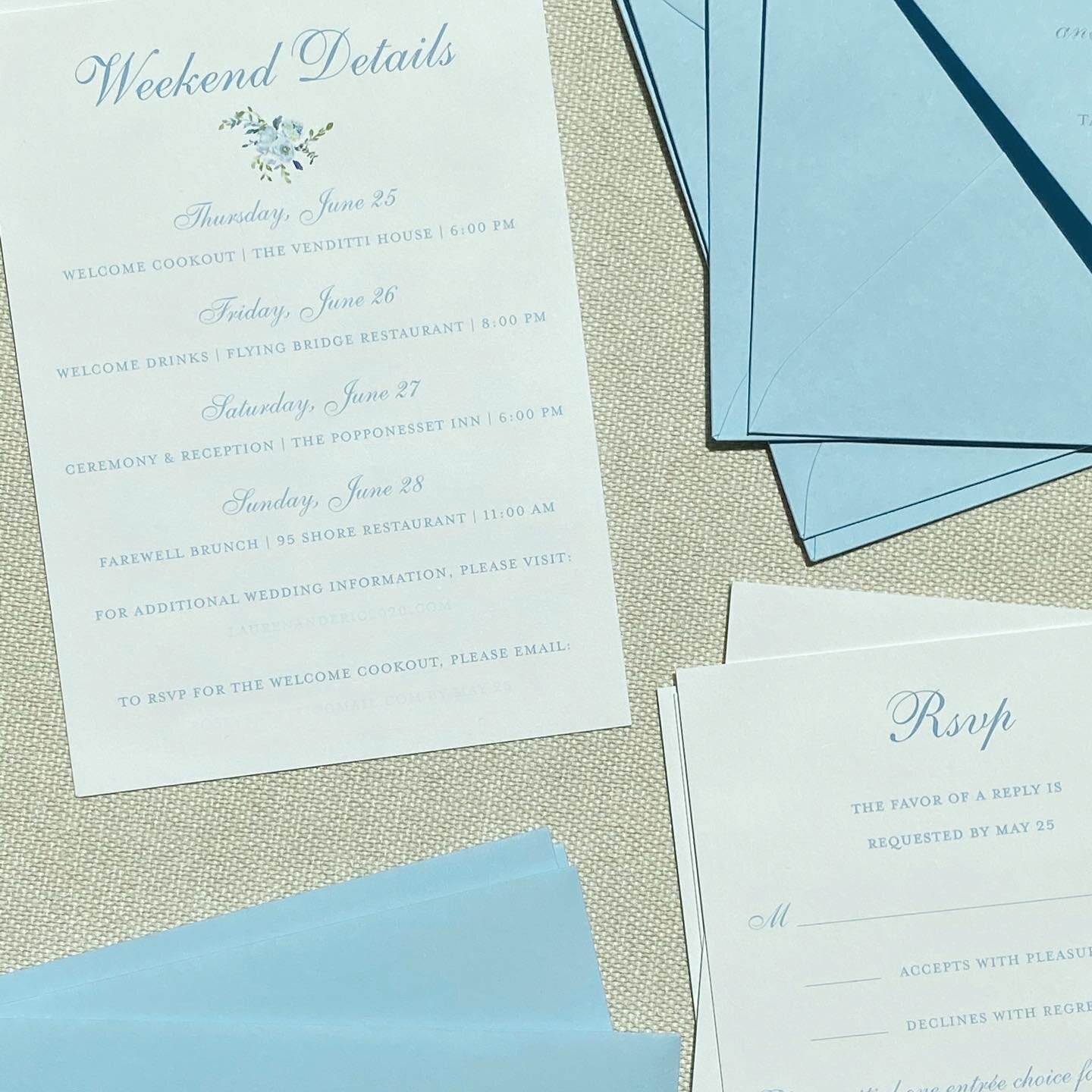 Something Old. Something New. Something Borrowed. Something BLUE.  Why not have your &quot;something blue&rdquo; be in your invitation suite? The color blue stands for love, purity and fidelity&mdash;the perfect recipe for a successful marriage. Let&