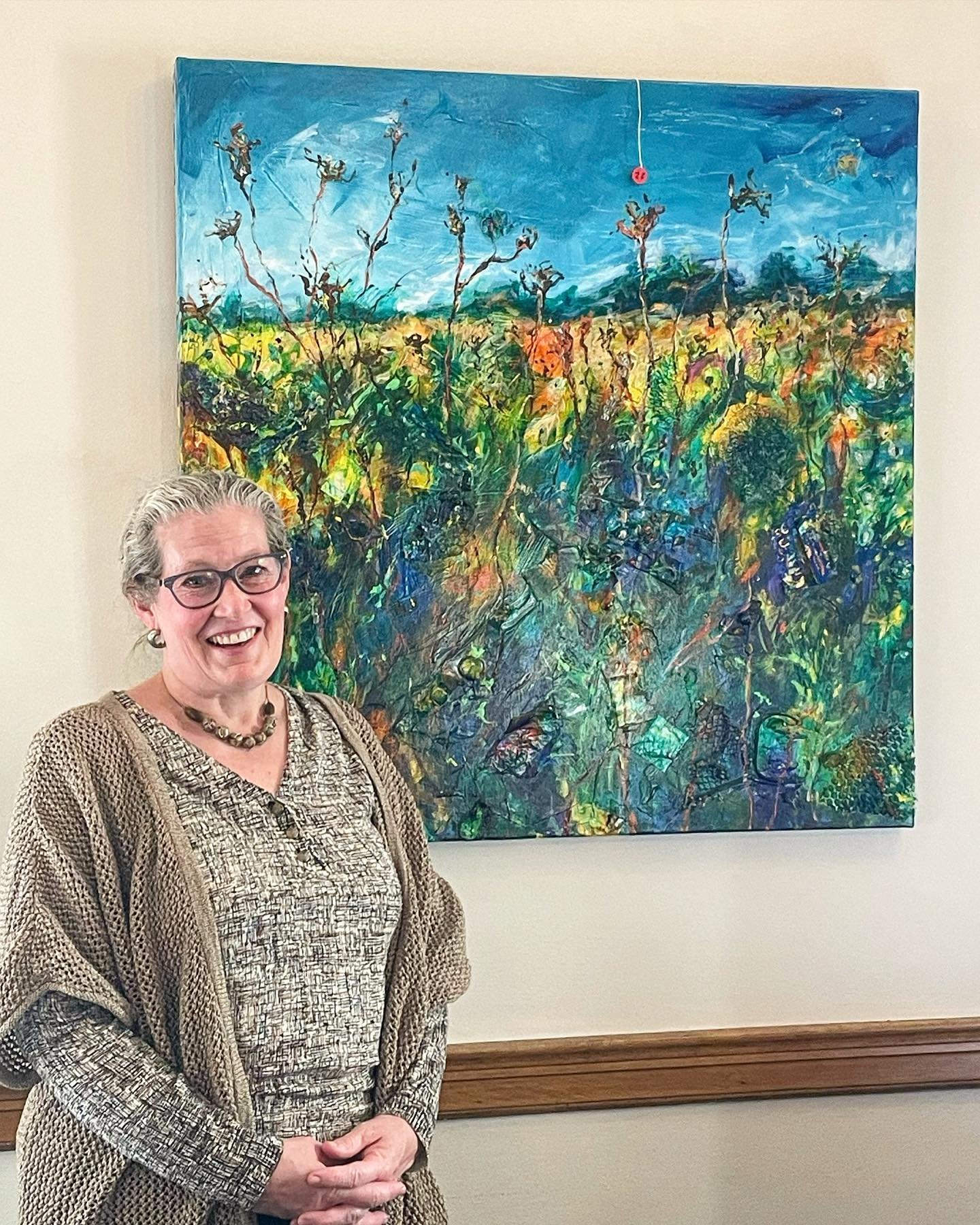 Had a wonderful night last night at the 18th Annual Art Auction at the OSU Faculty Club.  My painting, Rise Up, was part of over 60 paintings, sculptures, prints, and ceramics being auctioned.  There some very well-known artists, I was honored and aw