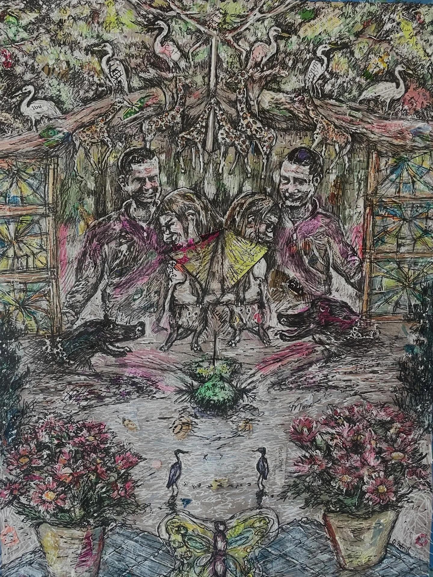 I&rsquo;ll be exhibiting 2 mixed media drawings, &ldquo;Beacons&rdquo; and &ldquo;Season of Becoming&rdquo; (shown here with details) at the Dublin Art League&rsquo;s Spring Show from April 4- 29 held at the Dublin Recreation Center.  Hope you come v