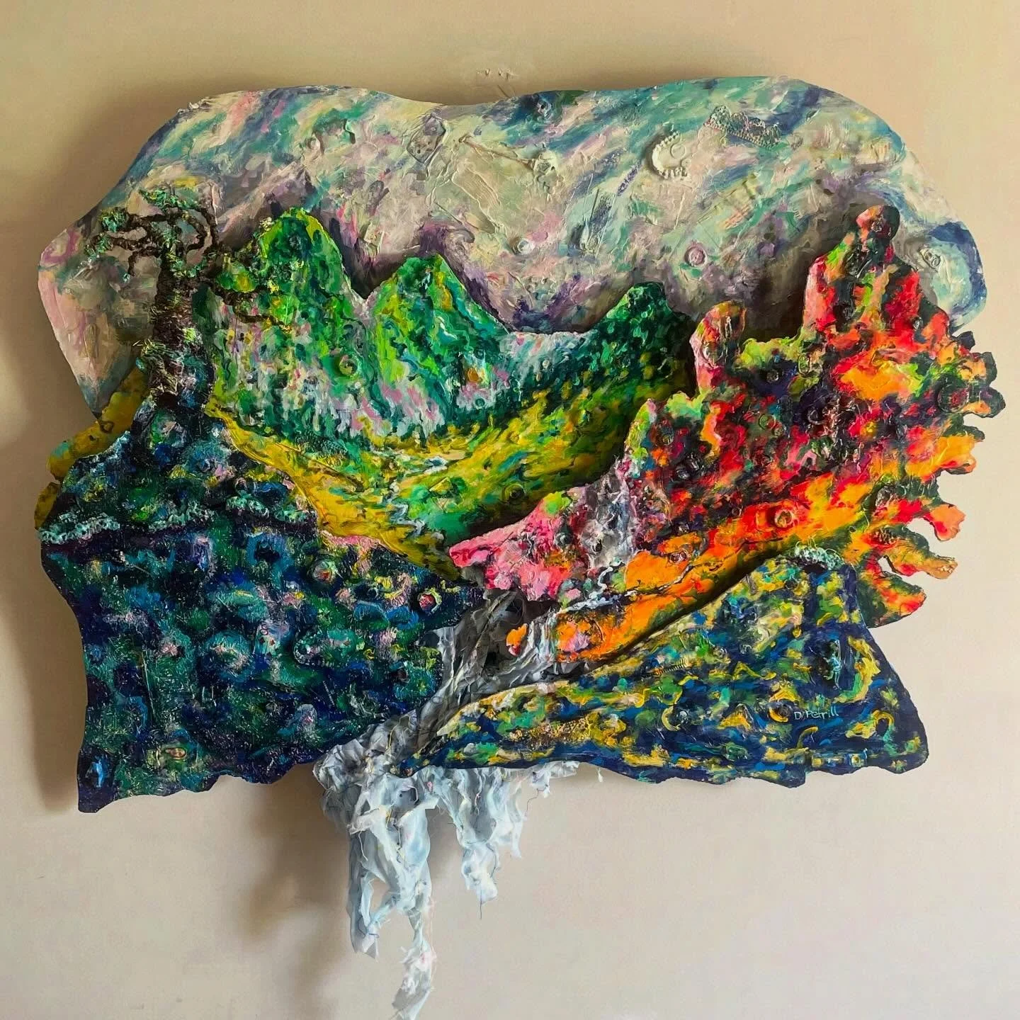 So happy to finally reveal my latest Earthscape painting after so many months. 

Its title is This Resilient Earth.

The title is inspired by a poem called &ldquo;Optimism&rdquo; by Jane Hirshfield that explores how resilience is found not just in pa