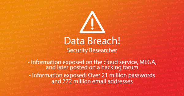 Data Breach Alert: Security Researcher Announced Approximately 772 Million Email Addresses and Over 21 Million Passwords Have Been Exposed
