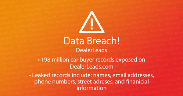 Data Breach Alert: 198 Million Records of Car Buyers Exposed