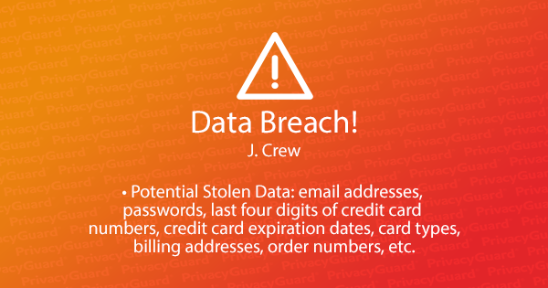 Data Breach Alert: Unauthorized Party Hacked J. Crew Customer Information