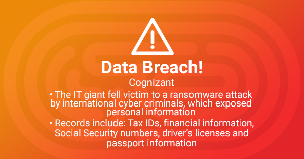 Data Breach Alert: IT Giant Cognizant Victim of Ransomware Attack