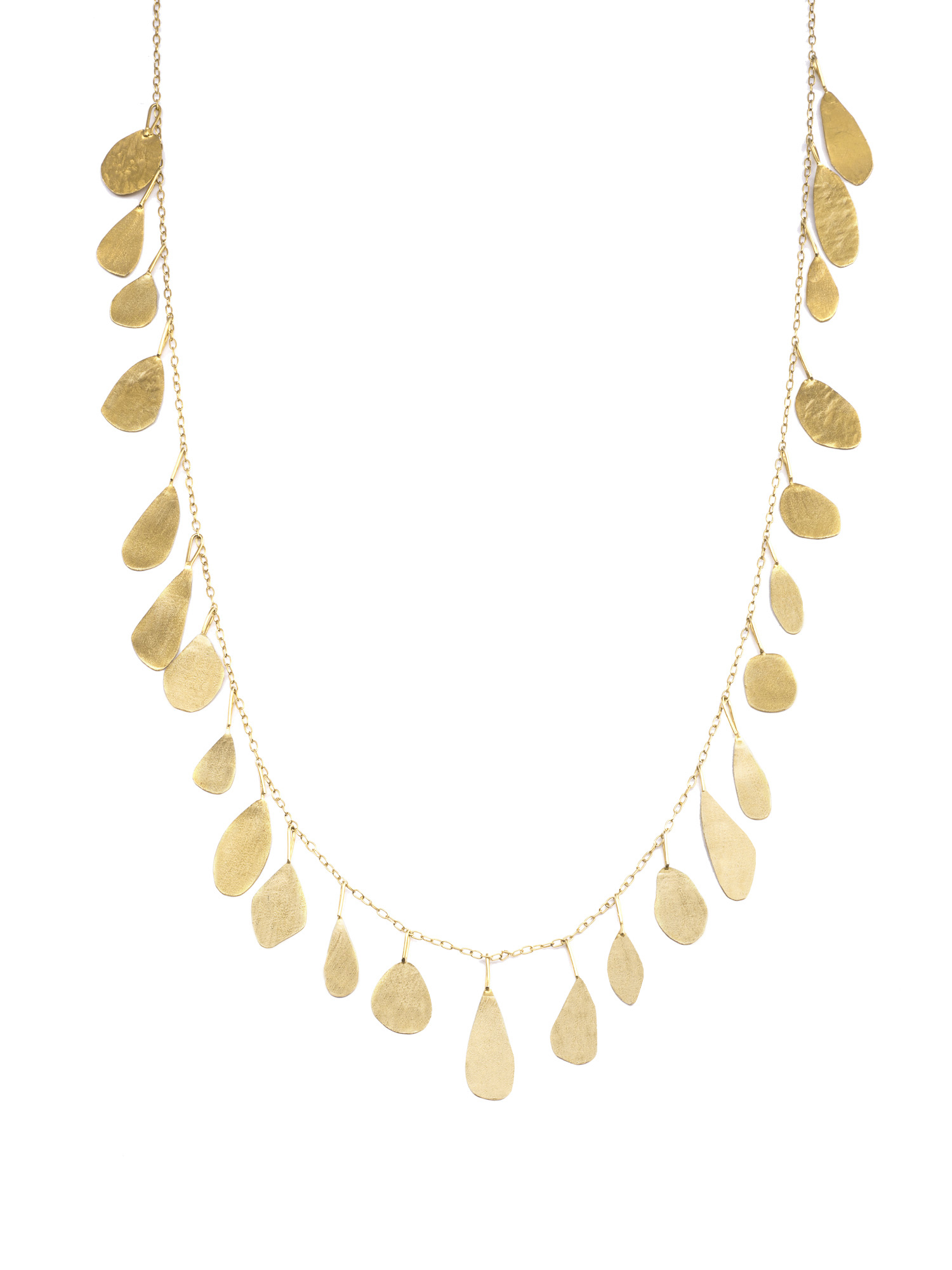 DRAPE GOLD LEAF NECKLACE — LUCY BEHRENS