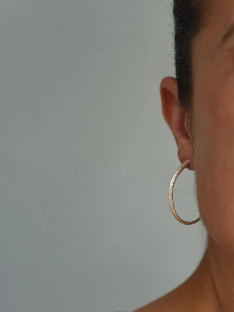 FEATHERED HOOP EARRINGS