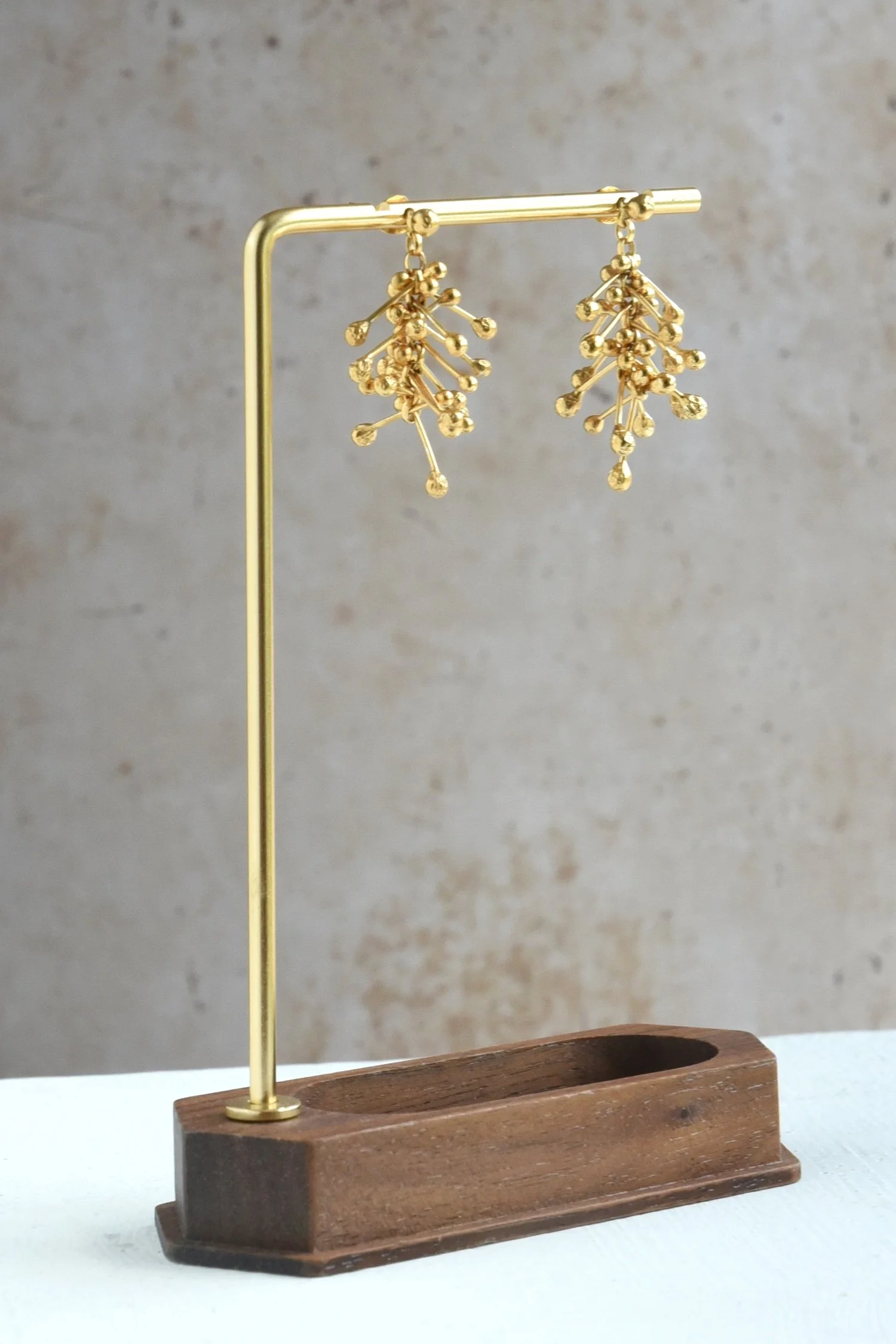 dangly droplet gold artisan earrings.jpg