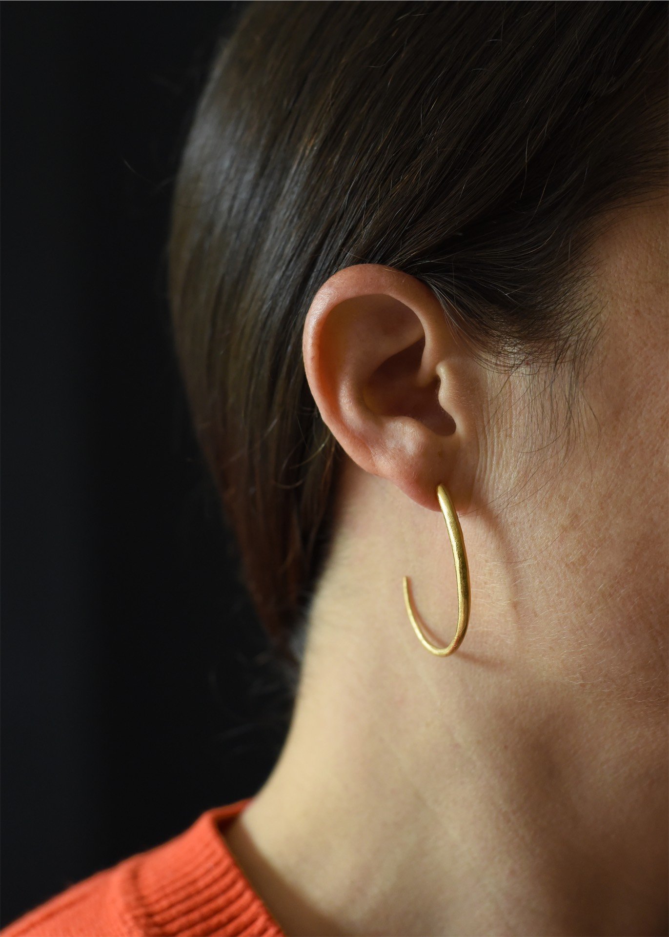 unique hoop earrings gold handmade devon lucy behrens artisan