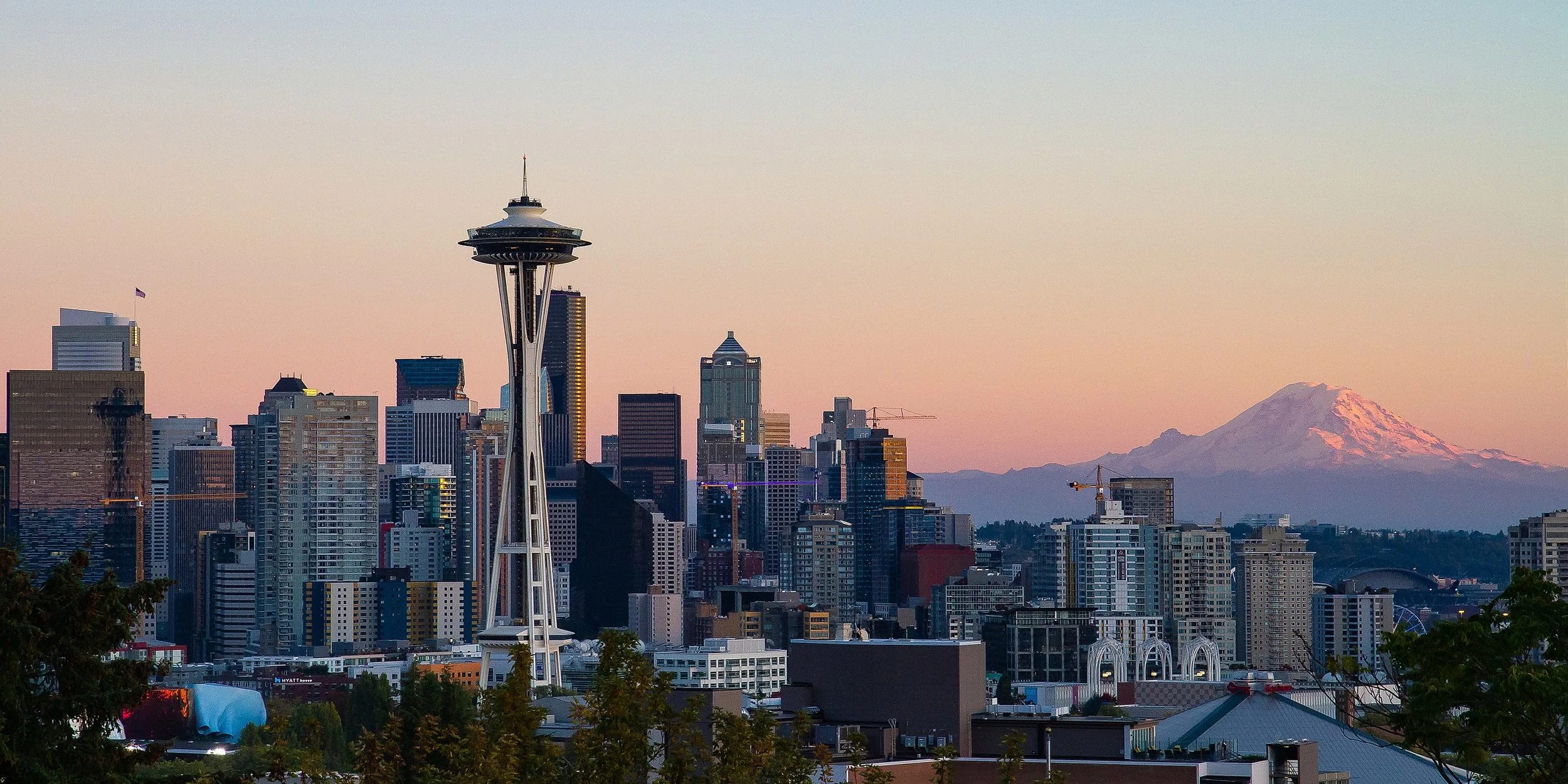 Seattle at dusk