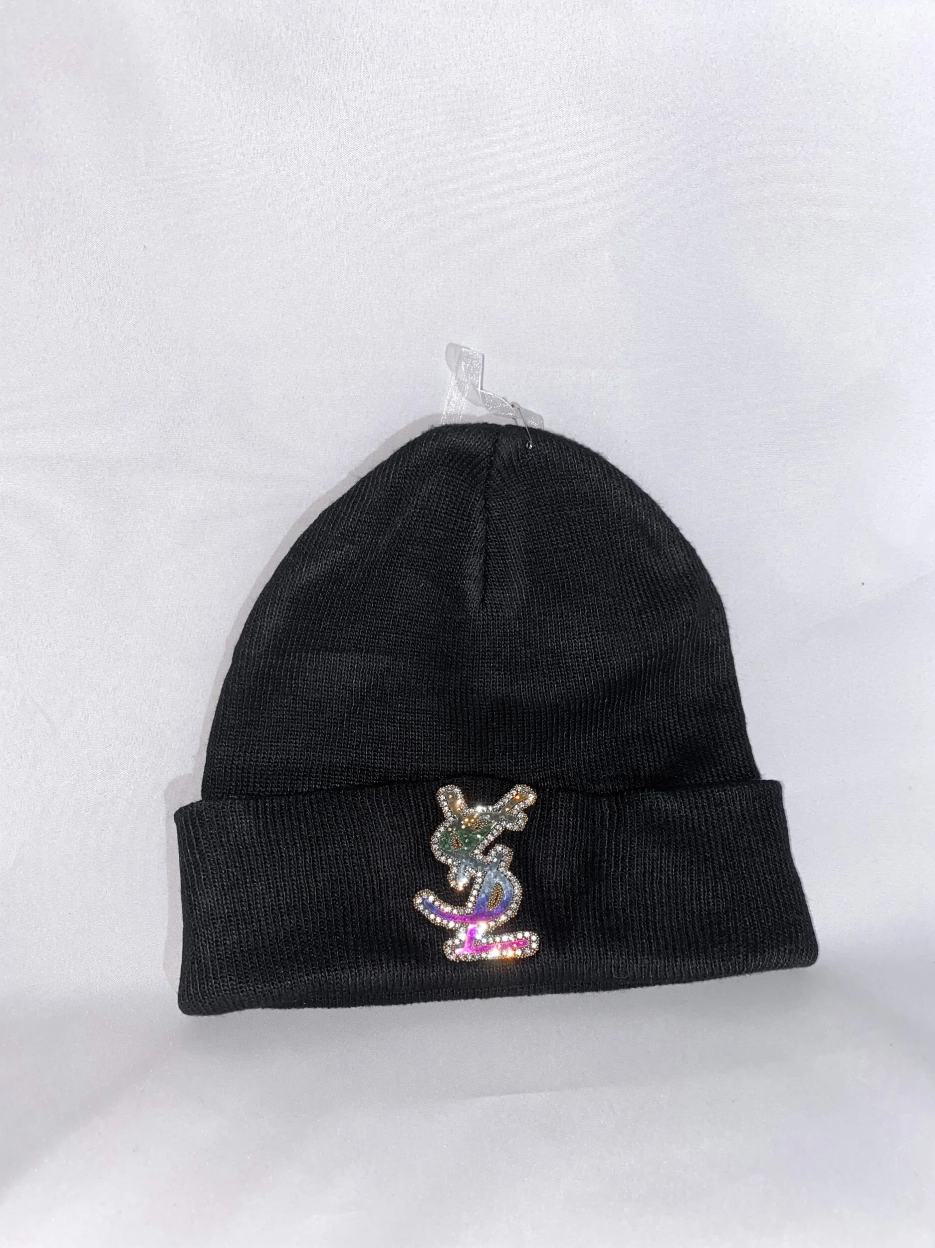 YSL Beanie-black (YSL inspired) — Mariah Sliwinski