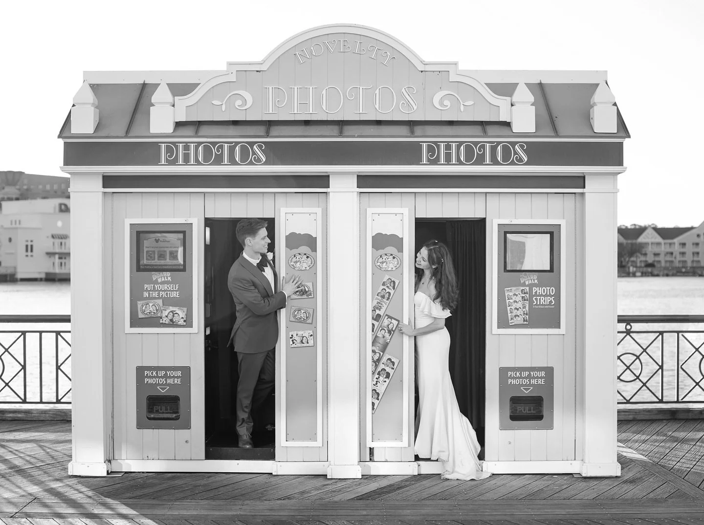 &ldquo;There are so many special touches to this dress that help tie my own a story into it, from the lace from my mother&rsquo;s wedding dress lining the inside, to the hidden Mickey at the end of the train.&rdquo;-Hannah
[More of Hannah&rsquo;s lov