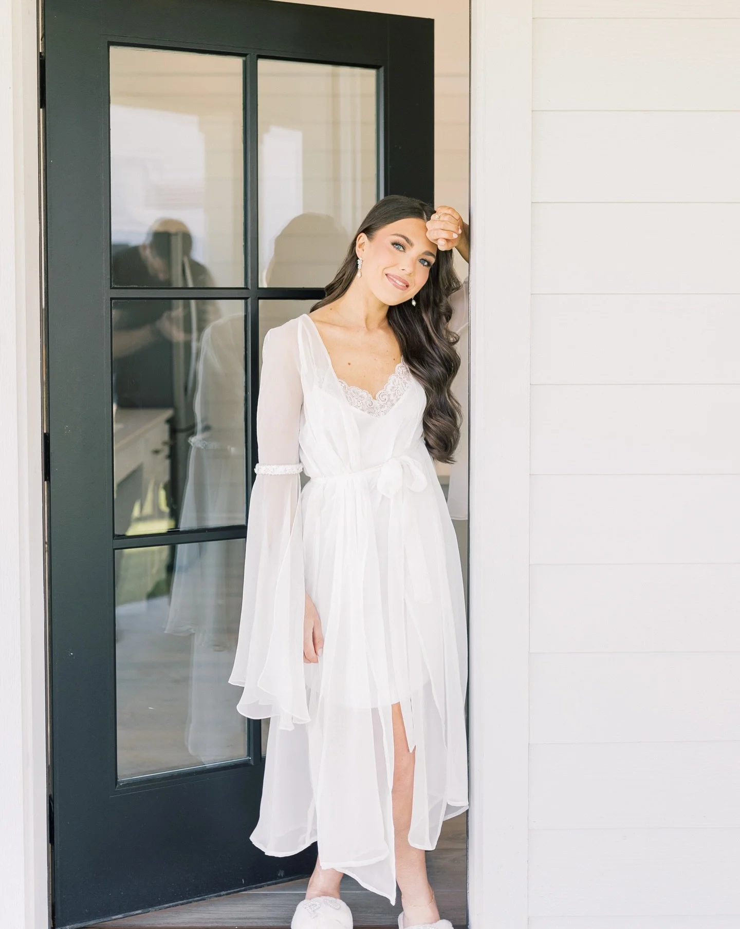 Madyson&rsquo;s getting-ready robe that started as her mom&rsquo;s dress🤍

Not every transformation looks the same and that&rsquo;s the magic. We let the original garment guide the design, the purpose, and the final silhouette.

When future clients 