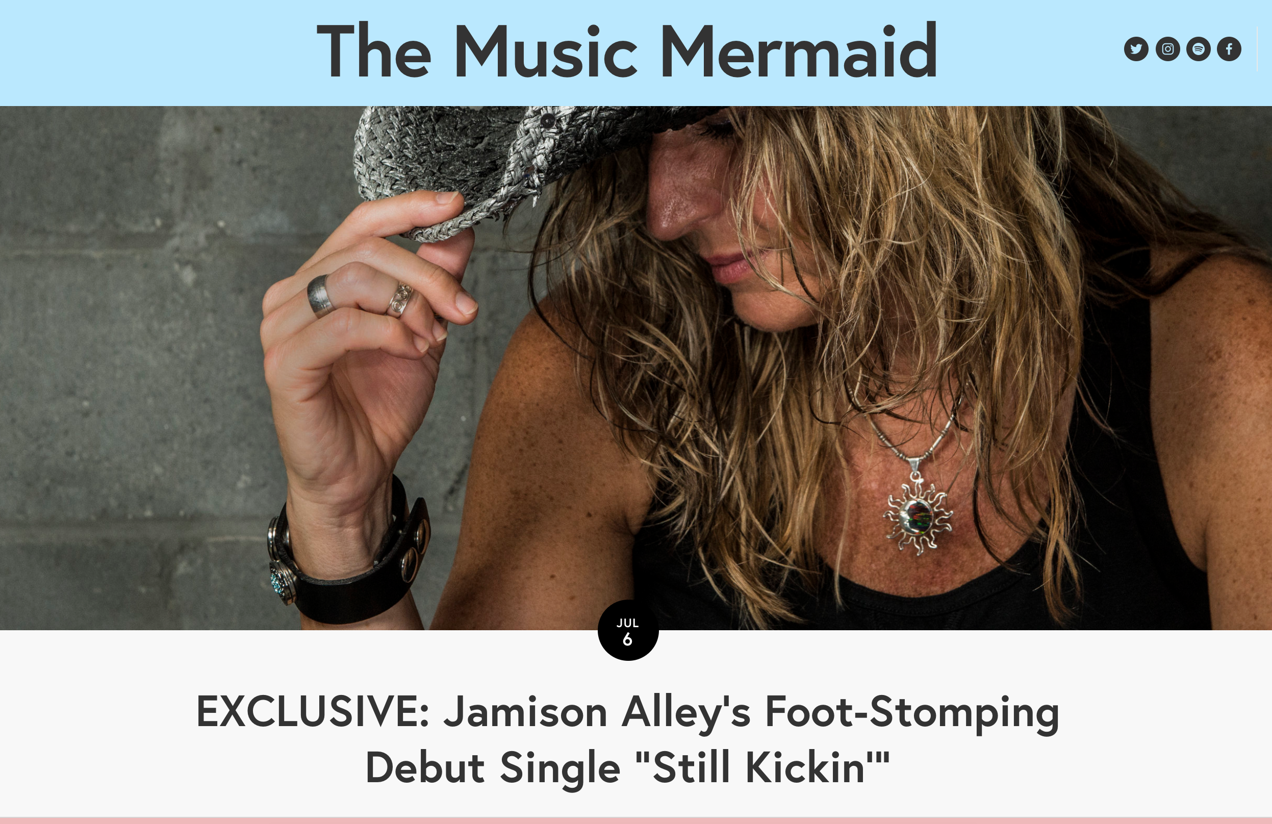 July 6, 2018 - Article published on The Music Mermaid. Read the full article here.