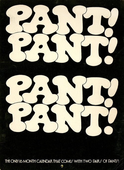 PANT! PANT! PANT! PANT! 16 MONTH CALENDAR