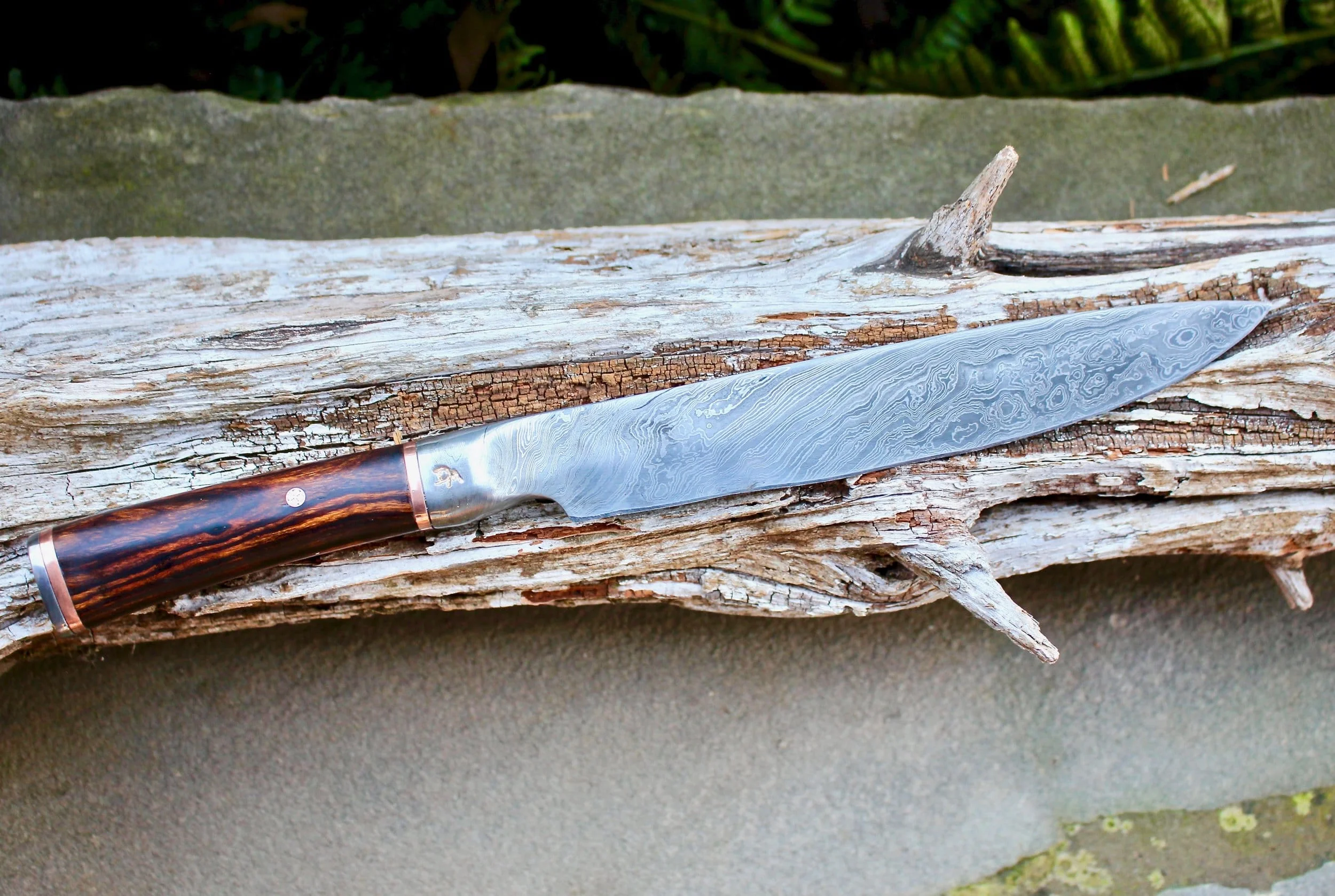 Custom Kitchen Knife Finished and Ready to go to Its New Home!