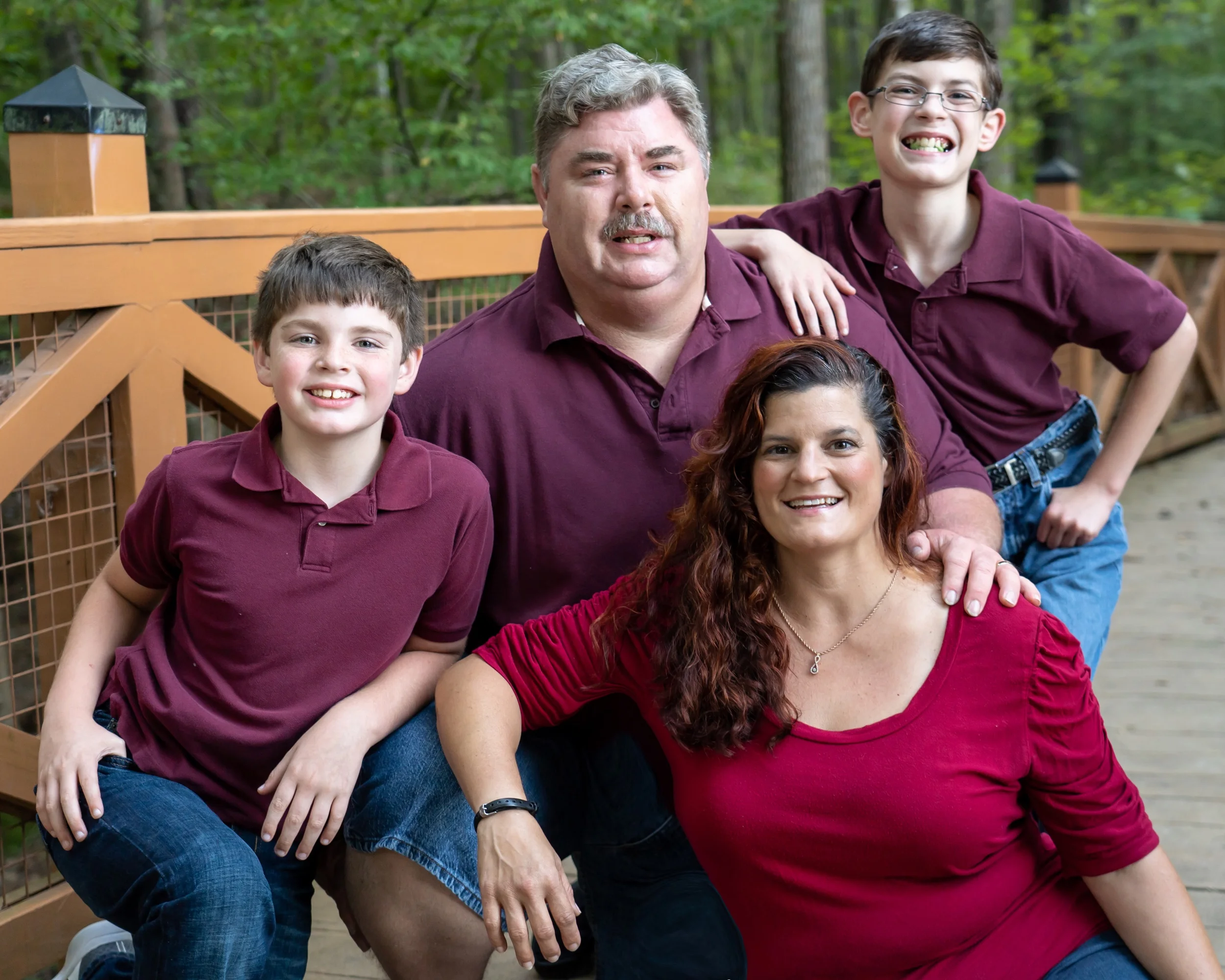 The Wood Family taken at Northwest River Park