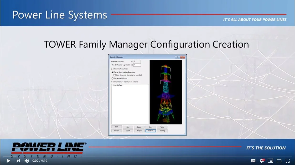 Video: TOWER Family Manager Configuration Creation