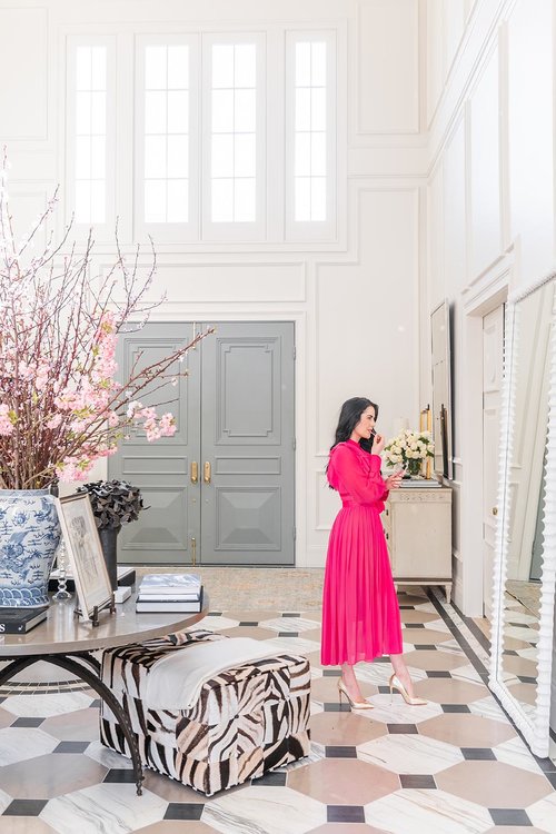 Rachel Parcell's Entry | Alice Lane Interior Design | Photo by Rebekah Westover