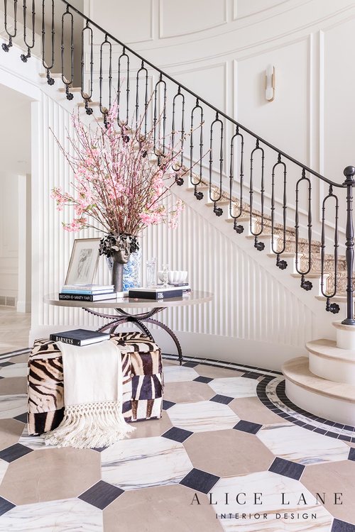 Rachel Parcell's Entry | Alice Lane Interior Design | Photo by Rebekah Westover