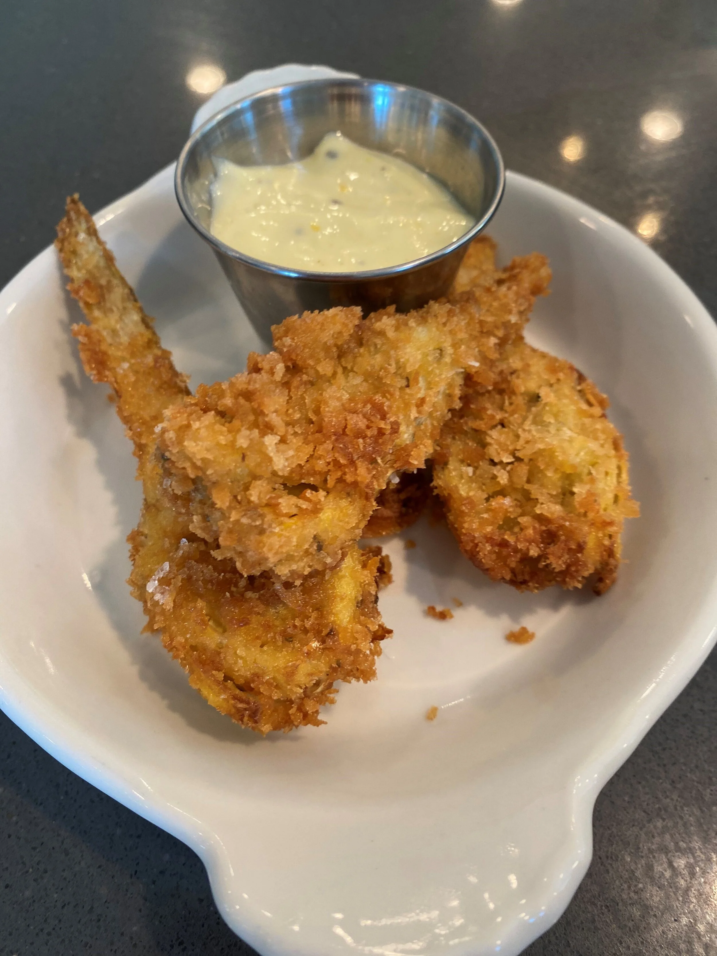 Fried Artichokes with Aioli Dipping Sauce — No Thyme to Cook