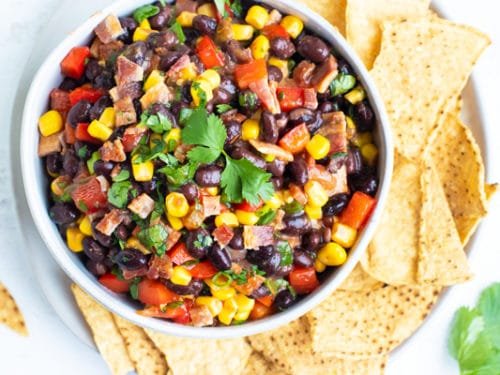 Today's recipe of the week is a Mexican Bean Dip.

Mexican bean dip bursts with flavor, mixing hearty black beans with zesty salsa, and corn for a fiesta in every bite. Pair it with crispy tortilla chips or fresh veggies for a dip that's sure to spic