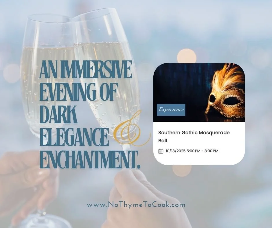 🌙✨🥂🍾 This is your final opportunity to claim a seat at an unforgettable night &mdash; where mystery, elegance, and culinary artistry collide under the moonlit sky.

This Saturday, October 18th | 6&ndash;9 PM ✨

Indulge in a four-course dinner surr