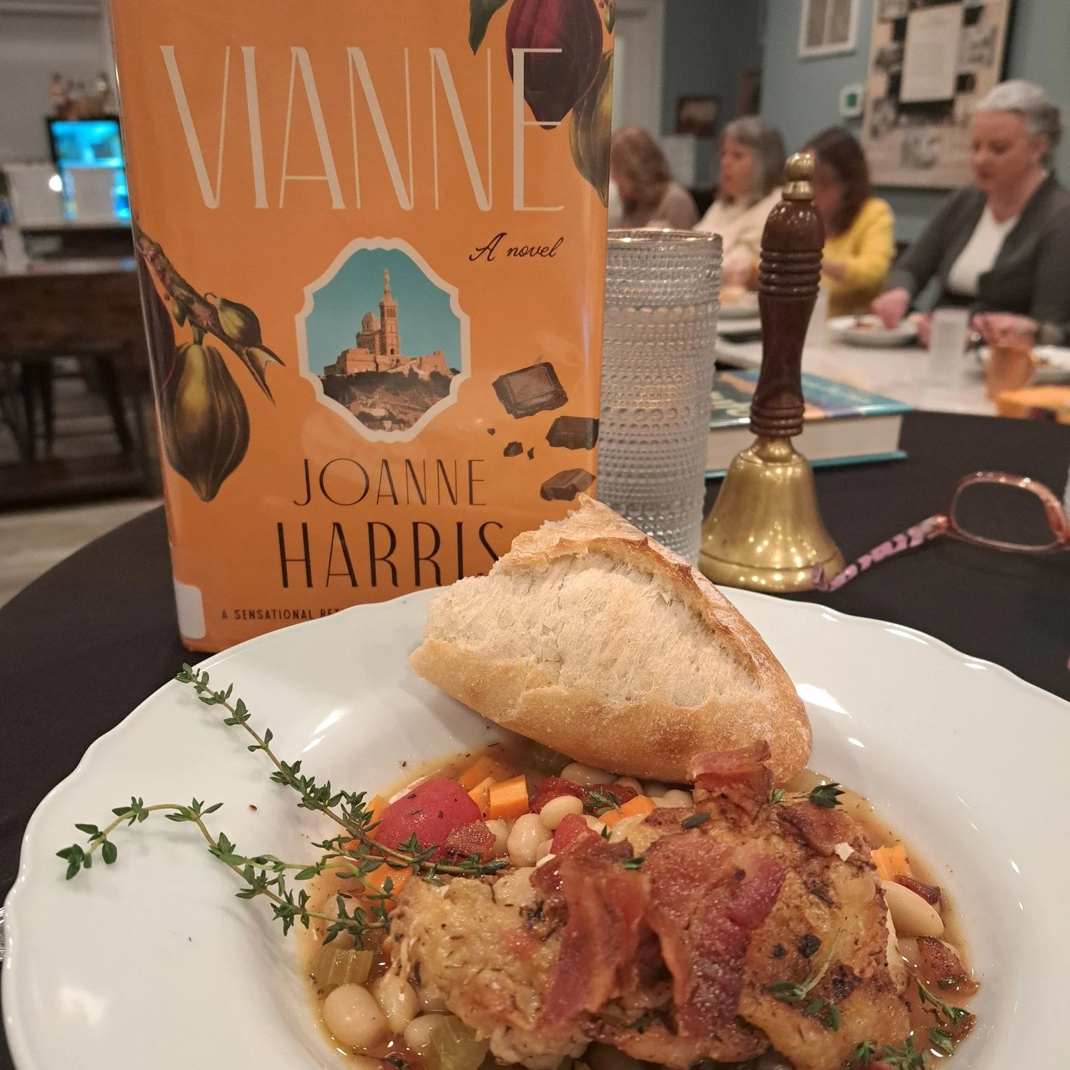 This month, we gathered around Vianne by Joanne Harris, a lush and enchanting return to the world of Chocolat. Set along the Seine, the story invited us into Vianne Rocher&rsquo;s quieter life&mdash;full of memory, magic, motherhood, and the gentle p