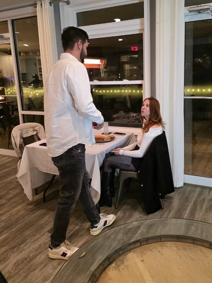 A perfect pairing in every way. 💕
During our Fine Wine Dinner, a beautiful question was asked&mdash;and the answer was yes!
Cheers to the future Mr. and Mrs. Page and a lifetime of love, laughter, and unforgettable moments.