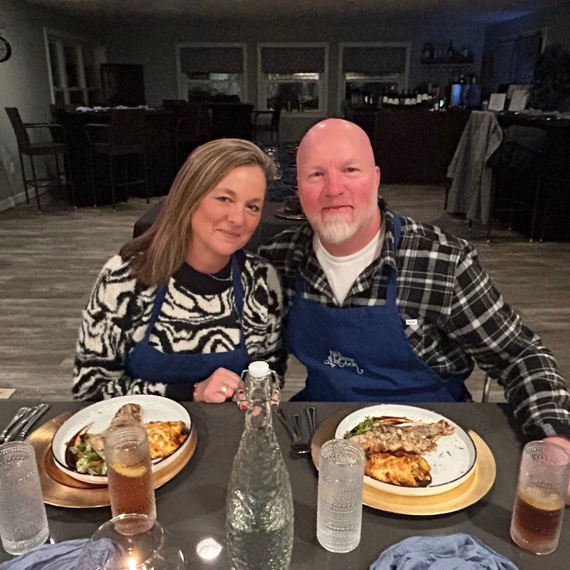 An Intimate Evening for Two at No Thyme to Cook 🍷🌊
Adam and Jenny recently joined us for a private class for two, and what a beautiful way to experience Chesapeake Bay cuisine &mdash; delicious and completely tailored to them.

Interested in your o