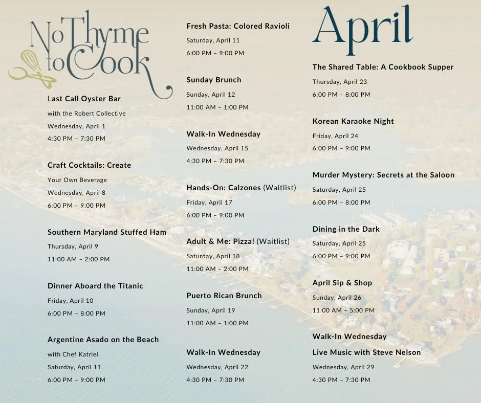 🌸 April is almost here&hellip; and it&rsquo;s the perfect time to get out, try something new, and enjoy the season! 🌿
www.NoThymeToCook.com