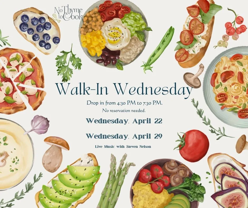 🍴 This Week&rsquo;s Menu:
APPETIZER
🥬 Grilled Petite Romaine with Balsamic Glaze, Hummus, Rosemary &amp; Lemon
Served with Focaccia Toast

MAIN COURSE
🍝 Fettuccine Primavera
Asparagus, shallots &amp; spring onions tossed with roasted tomatoes, pes