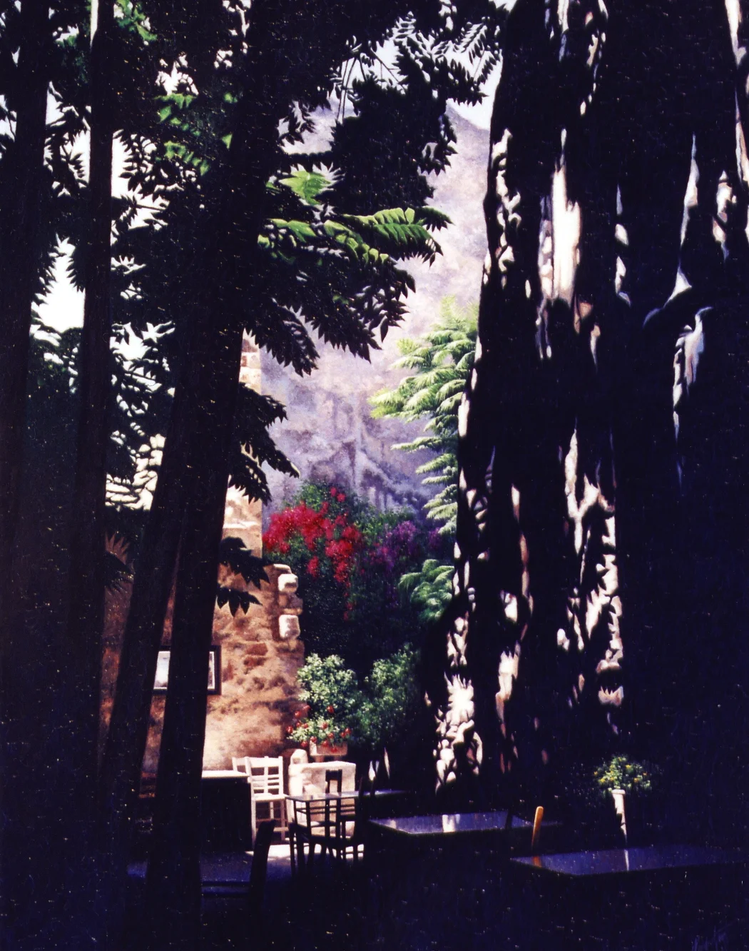   A CAFE IN CRETE    SOLD - Private Collection  