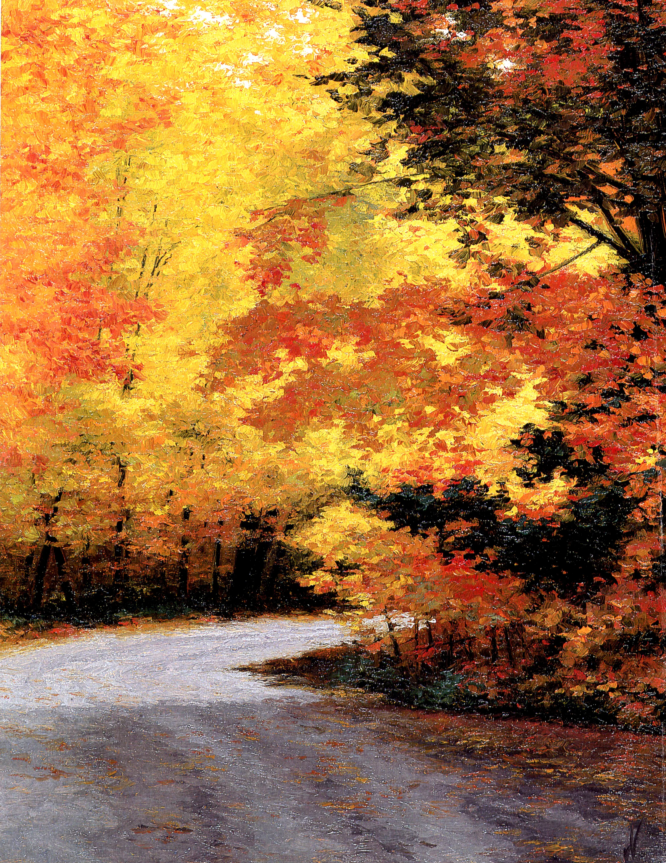   AUTUMN ON SOUTHWOOD ROAD - Near Torrance, Ontario    SOLD - Private Collection  