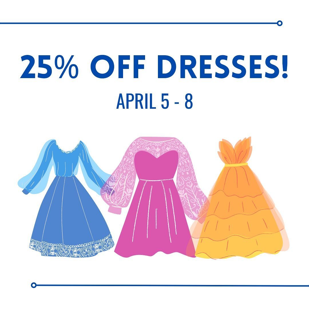 👗✨ S A L E ✨👗
This Wednesday - Saturday, take an extra 25% off all dresses! We have a variety of formal, casual, going out, and summer dresses from JC Penney, Walmart, Target and Costco!

Stop in this week and save big!

📍 11407 N Government Way
w