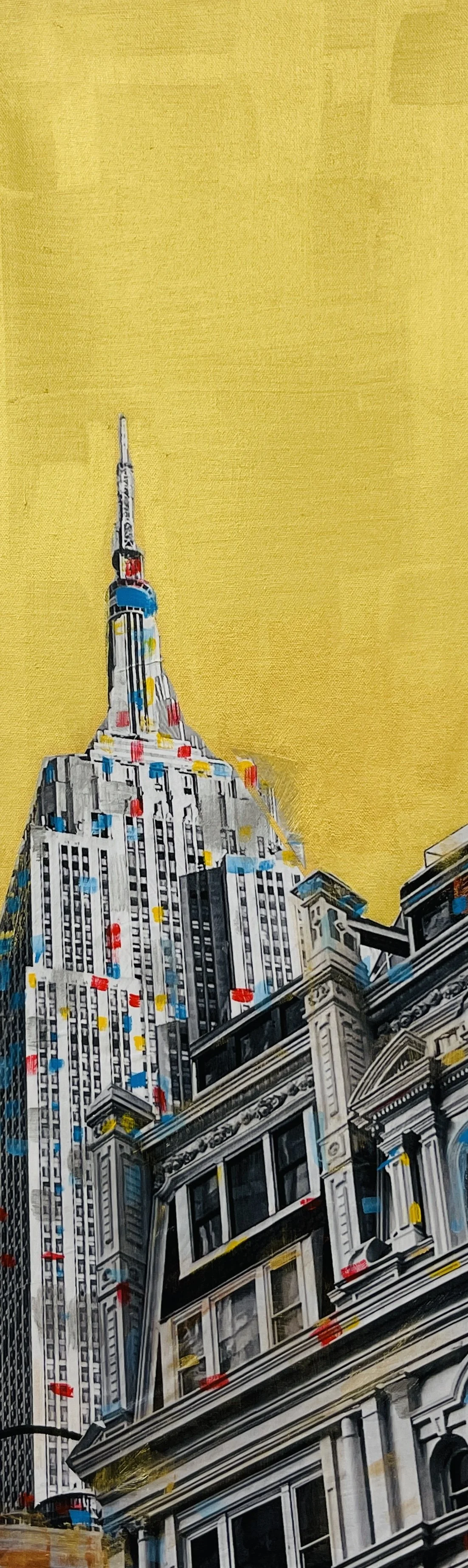 Fauvell_Kate_the Corner_mixed media on canvas_12 x 36" .jpg