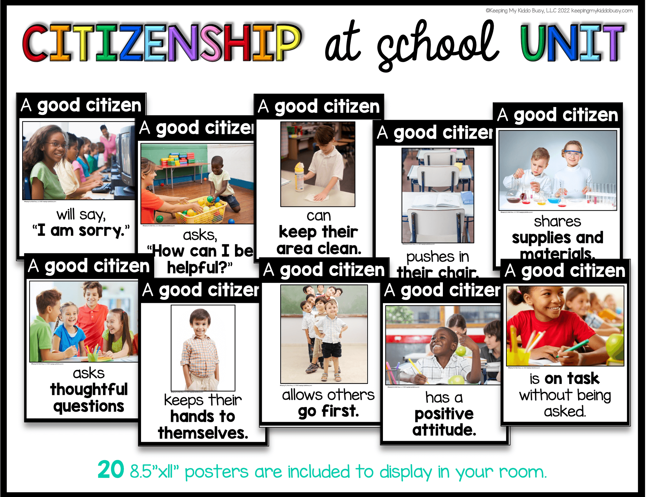 How to Be a Good Citizen at School - Citizenship Skills FREEBIE! — Keeping  My Kiddo Busy