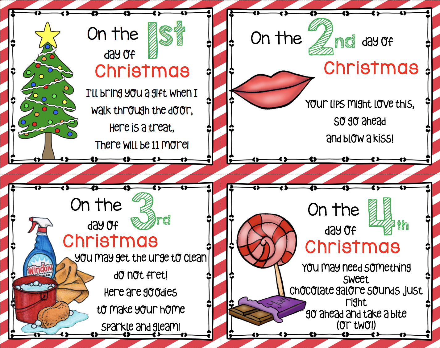 12 Days of Christmas - FREE Cards!