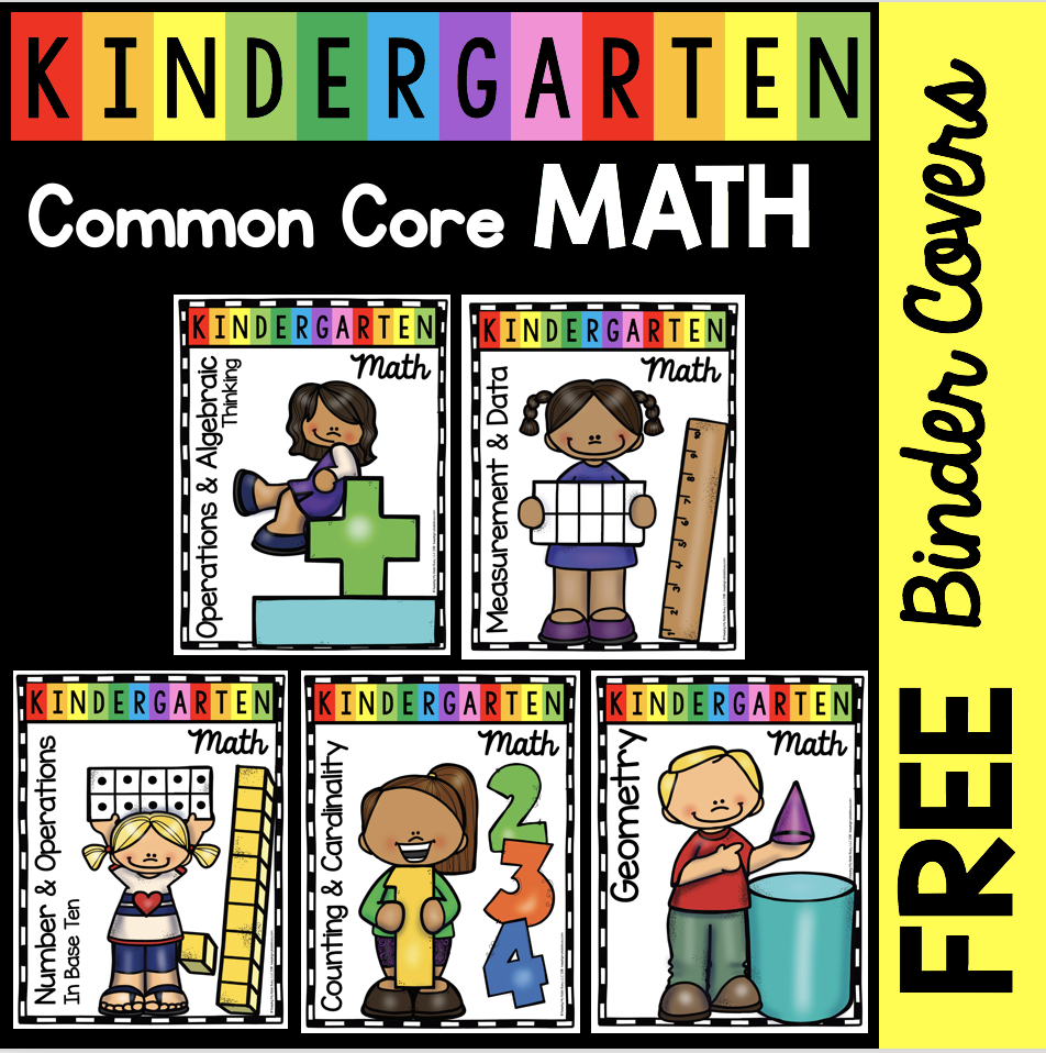 FREE Math Posters - Kindergarten Common Core Domains