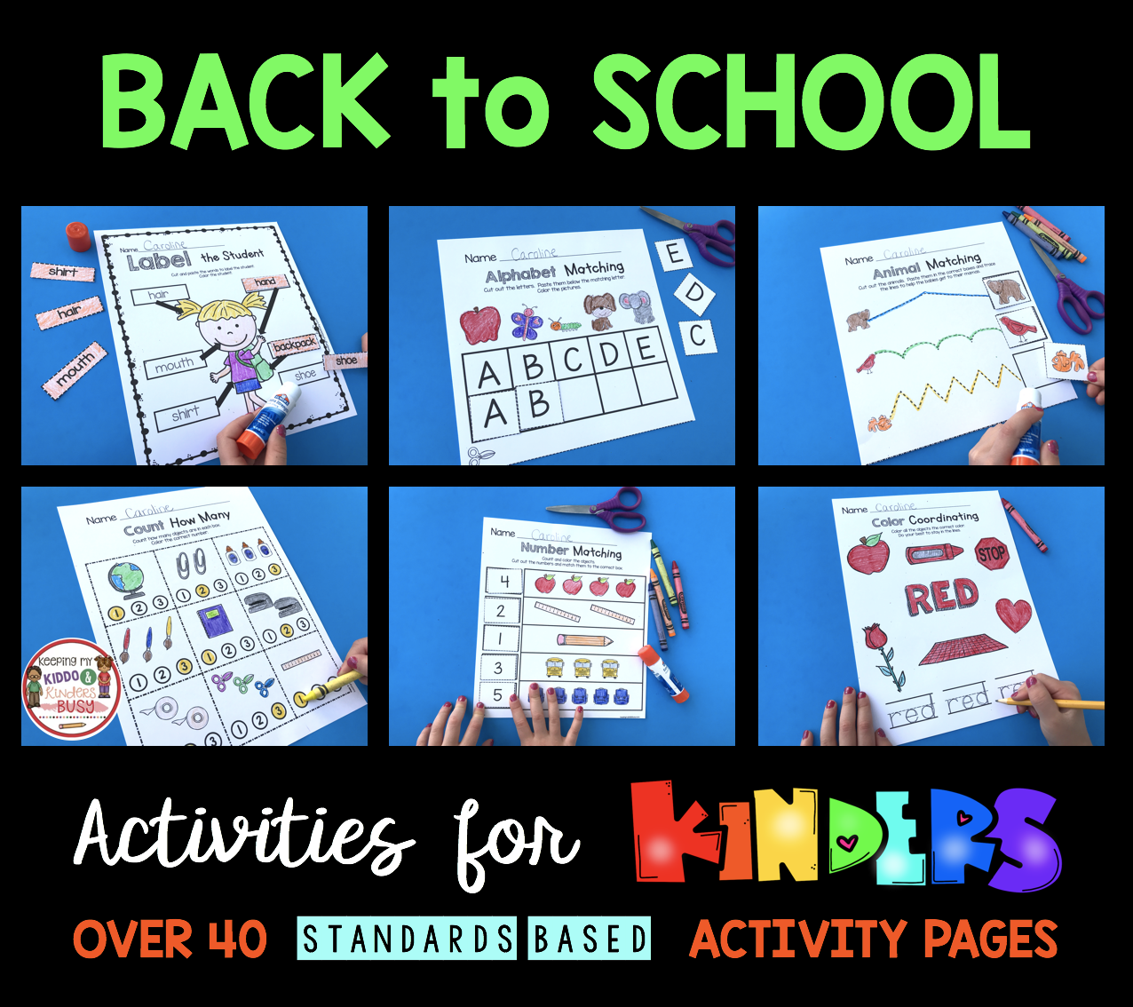 Kindergarten in August - FREEBIES