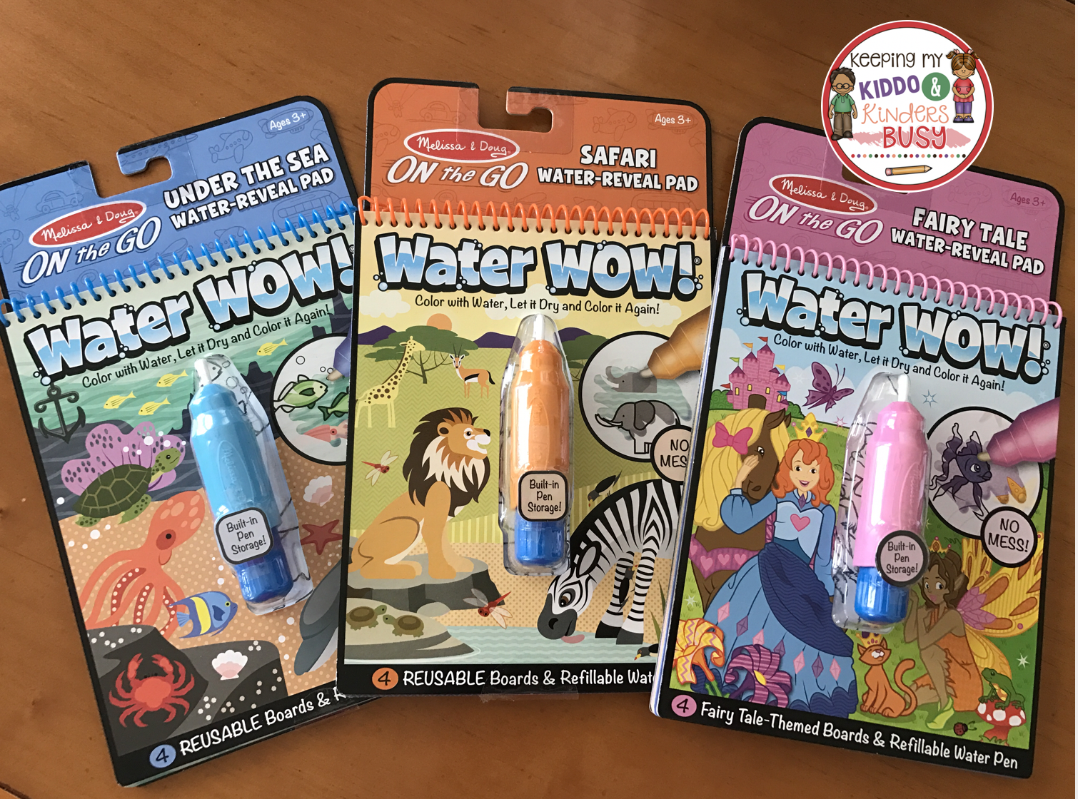 Melissa & Doug Pack of 3 Water Wow!! Farm, Safari and Under The Sea. Water  Reveal Travel Books | Activity Pad | 3 Years+ | Gift for Boy or Girl
