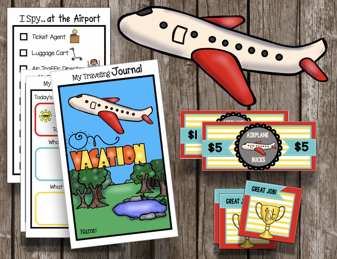 Surviving an Airplane Trip with Littles - FREE printables