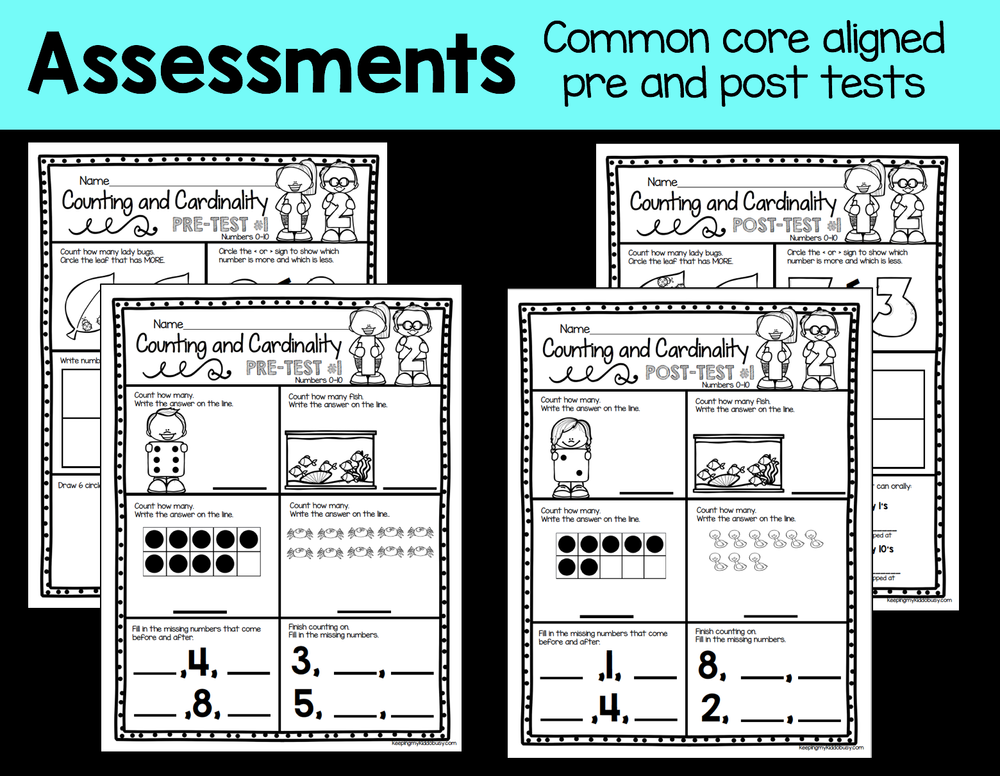Counting and Cardinality FREEBIES — Keeping My Kiddo Busy