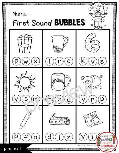 teaching first sounds complete unit with freebies keeping my kiddo busy