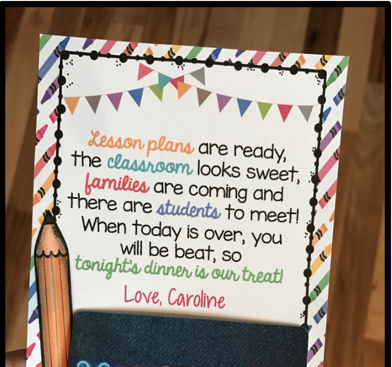 Back to School Teacher Gift Idea