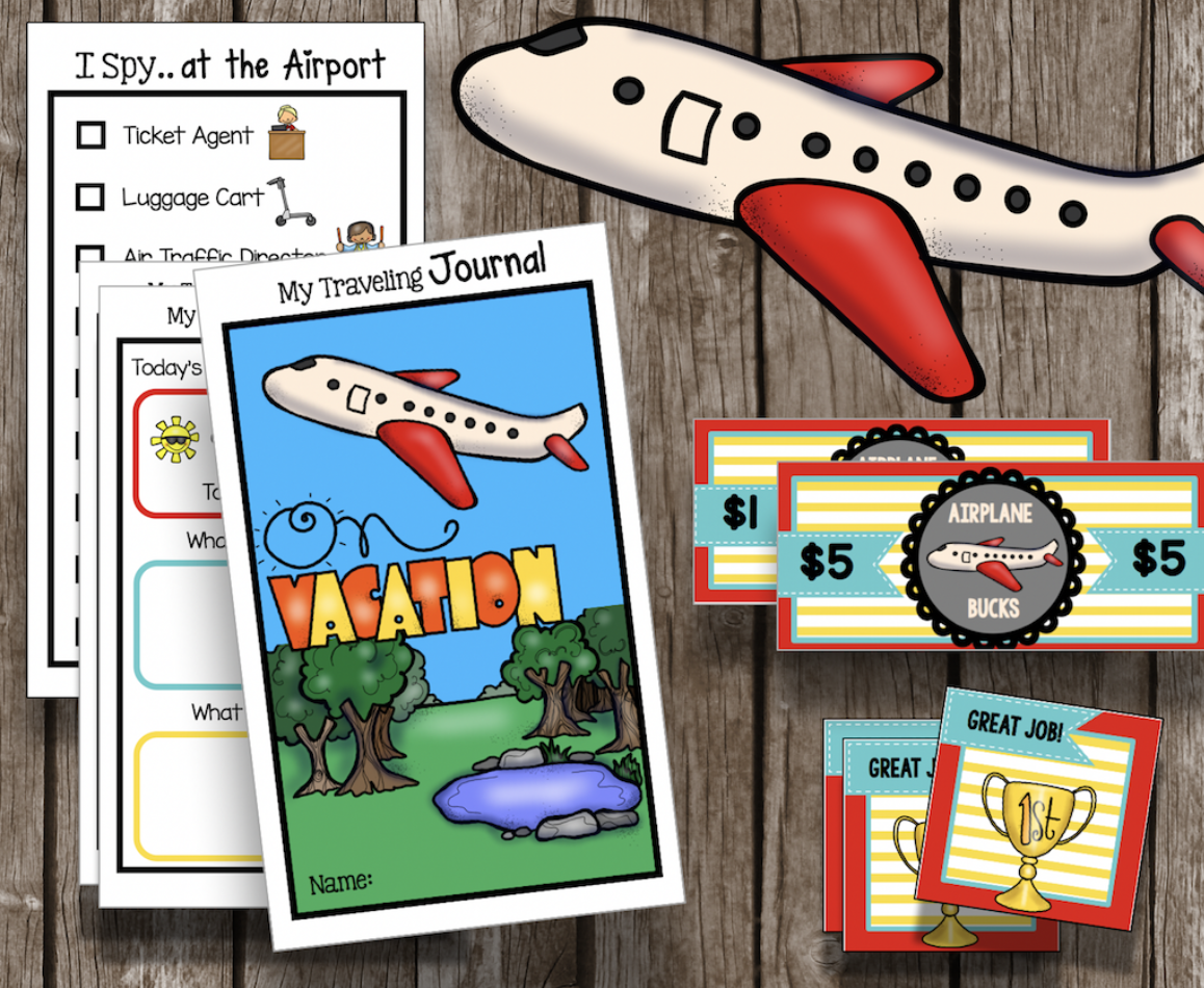 Surviving an Airplane Trip with Littles - FREE printables