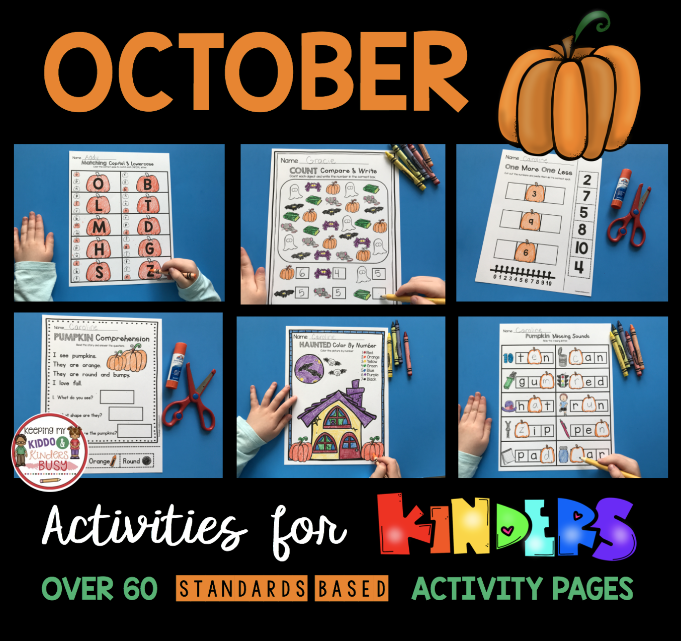 October Math and Literacy Pack - FREEBIES