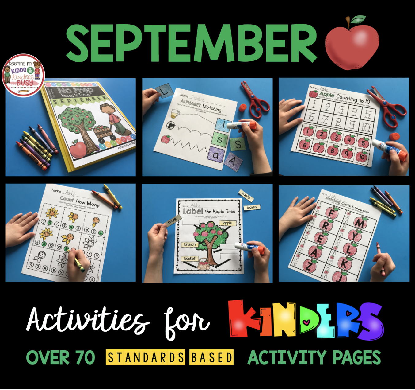 September Math and Literacy Pack - FREEBIES